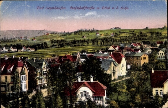 Ak Bad Oeynhausen in Westfalen, Lohe, Bahnhofstraße