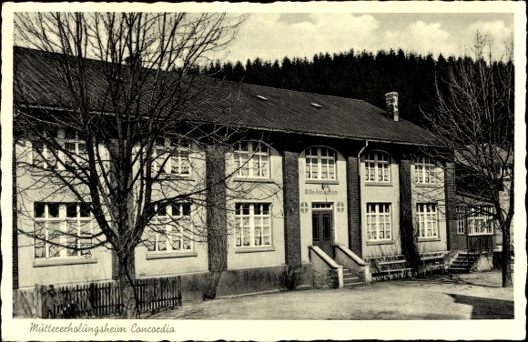 Postcard Herdorf im Siegerland, Concordia convalescent home for mothers