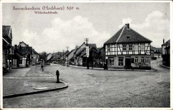 Ansichtkaart Benneckenstein Harz, Duits Huis, Wildenbachstrasse