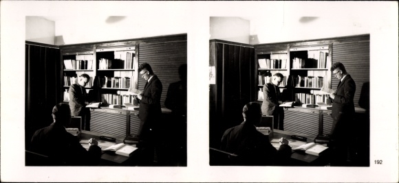Stereo spatial image photo NS model companies 1937-38 No. 502 III/192 Westfalenbank AG Bochum, works library
