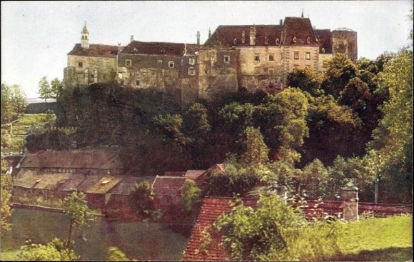 Postcard Raabs an der Thaya in Lower Austria, Waldviertel Castle, Danube, green landscape