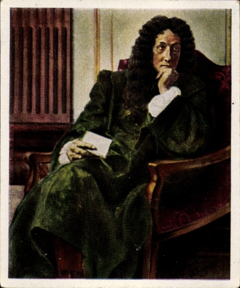 Sammelbild Die Großen der Weltgeschichte Gruppe 3 Nr. 59, Der Philosoph Leibniz