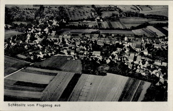Postcard Schesslitz Scheßlitz in Upper Franconia, aerial photograph