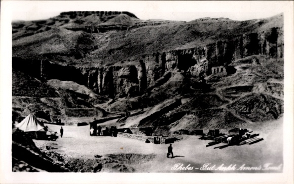 Postcard Thebes Egypt, Tut Ankh Amen's Tomb