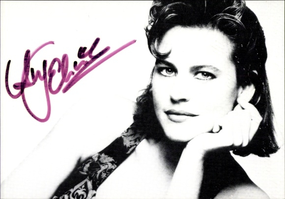 Foto Schauspielerin Anja Schüte, Portrait, Autogramm