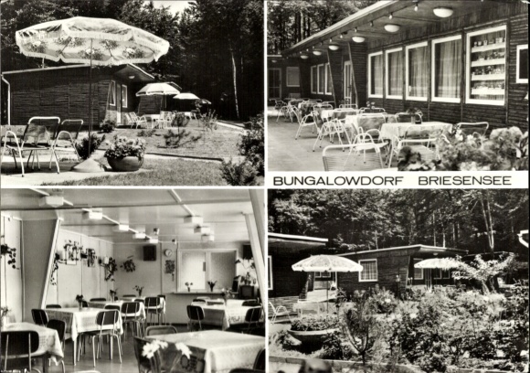 Postcard Briesensee Neu Zauche in the Spreewald, Bungalow Village VEB Foundry Rudolf Harlaß Karl Marx Stadt
