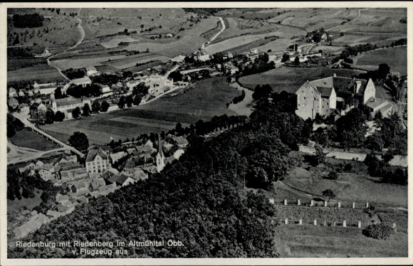 Postcard Riedenburg in the Altmühltal, Riedenberg, aerial photograph