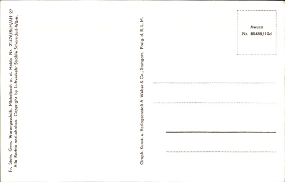 Postcard Michelbach an der Heide Gerabronn, Kupferhof, Lendsiedel, Kirchberg, Morstein, Reiherhalde