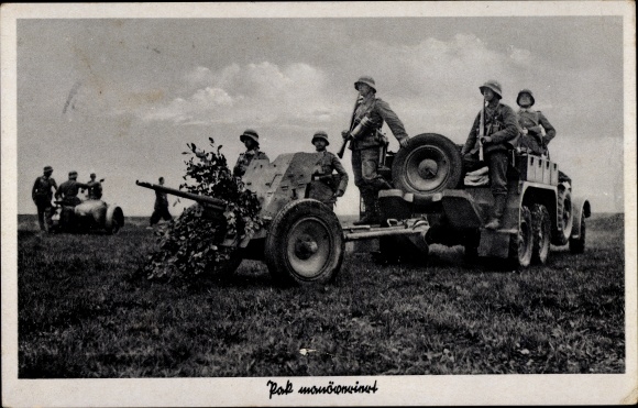 KP Wehrmacht, Pak manewrowy, wagon kolejowy Krupp Protze, II WW