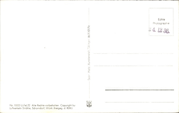 Postcard Ansbach in Middle Franconia Bavaria, aerial photograph