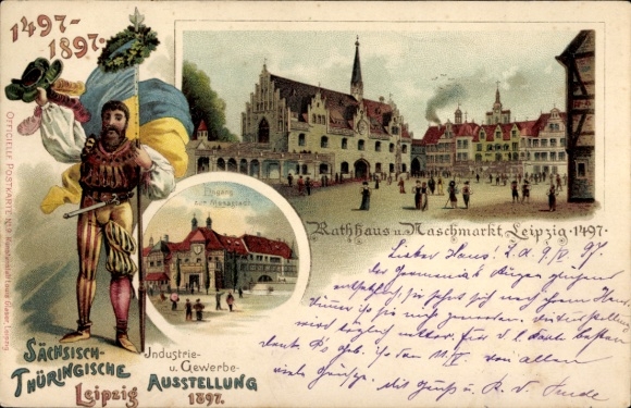 lito Leipzig, Saksońska Wystawa Przemysłu i Handlu Turyngii 1897, Ratusz, Naschmarkt