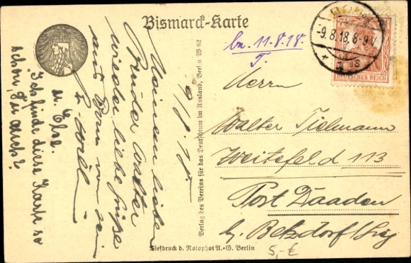 Paper cutting Studentika Postcard Bismarck as a Göttingen student