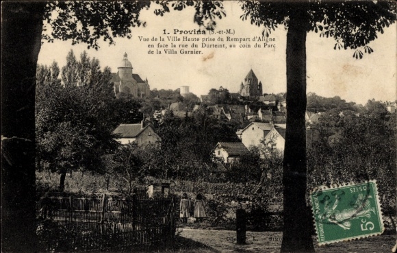 Ak Provins Seine et Marne, Blick auf die Stadt  Ruinen, Park, alte Gebäude, Landschaft