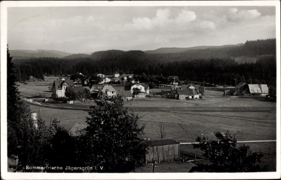Postcard Jägersgrün Tannenbergsthal in Vogtland, panorama