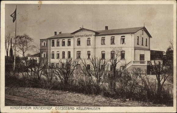 Postcard Ostseebad Kellenhusen in Holstein, Kaiserhof children's home