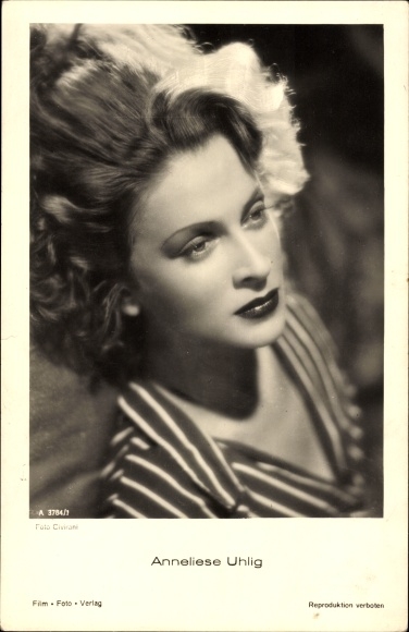 Postcard actress Anneliese Uhlig, portrait, Film Photo Verlag
