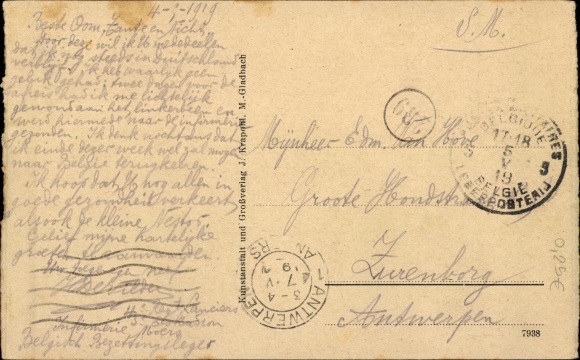 Postcard Moers am Niederrhein, view of the Catholic Church