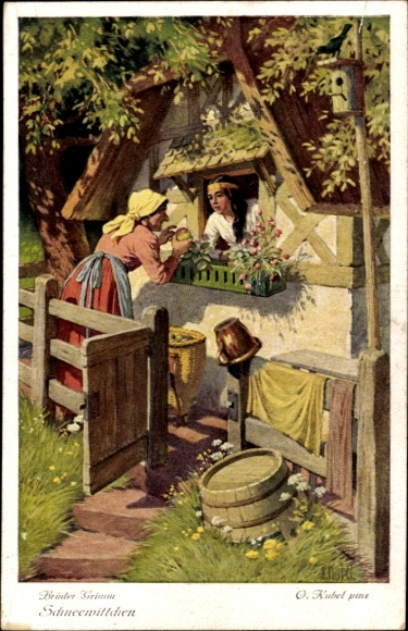 Künstler Ak Kubel, Otto, Schneewittchen, Brüder Grimm Märchen