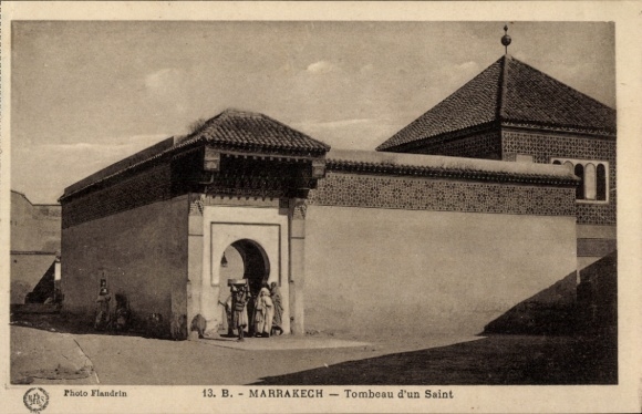 Ak Marrakech Marrakesch Marokko,  Tombeau d'un Saint, Foto Flandrin