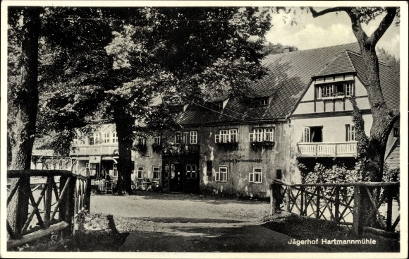 Postcard Geising Altenberg in the Ore Mountains, Jägerhof Hartmannmühle