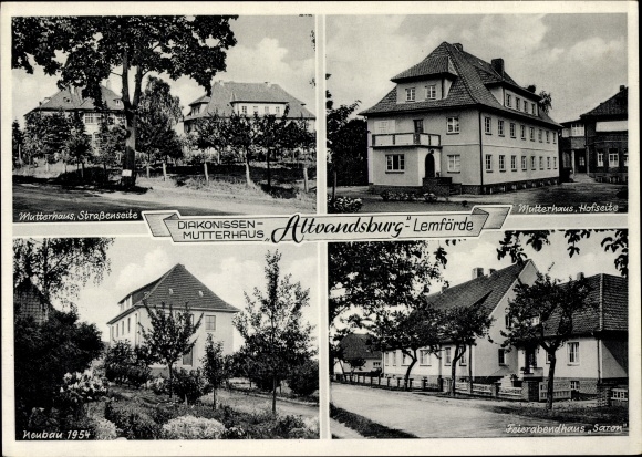Ak Lemförde in Nedersaksen, diakonessen moederhuis Altvandsburg, nawerkhuis Saron