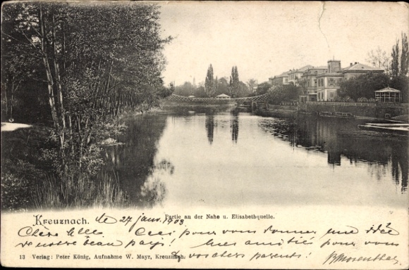 Ak Bad Kreuznach, an der Nahe, Elisabethquelle