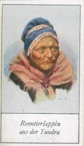 Collector's picture The peoples of Europe, a contribution to racial science, 228 reindeer lappins from the tundra