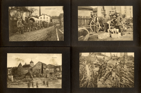 Album 1st World War 50 Postcard of the KS 45th replacement brigade, Sarrebourg Saarburg Lorraine around 1915