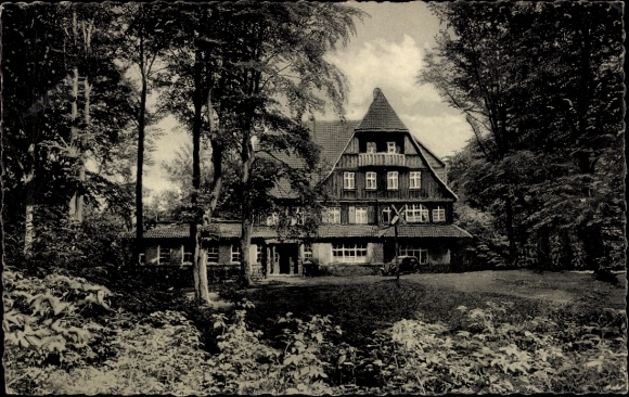 Ak Hohenlimburg Hagen in Westfalen, Berggast- und Pensionshaus, Auf dem  Waldlandschaft, keine Pe