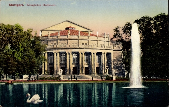 Postcard Stuttgart am Neckar, Royal Court Theatre