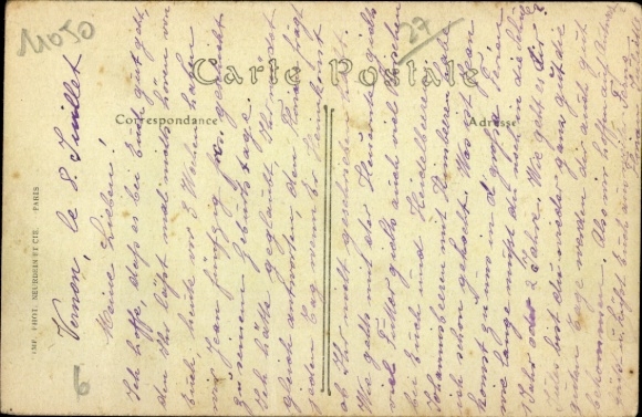 Postcard Vernon Eure, Gare
