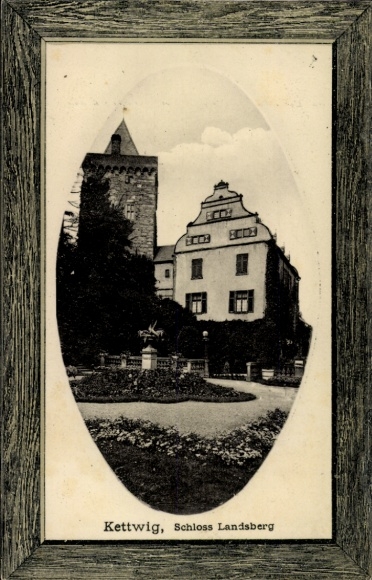 Embossed passepartout PC Ratingen North Rhine Westphalia, Landsberg Castle