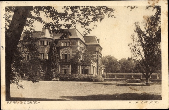 Postcard Bergisch Gladbach North Rhine Westphalia, Villa Zanders