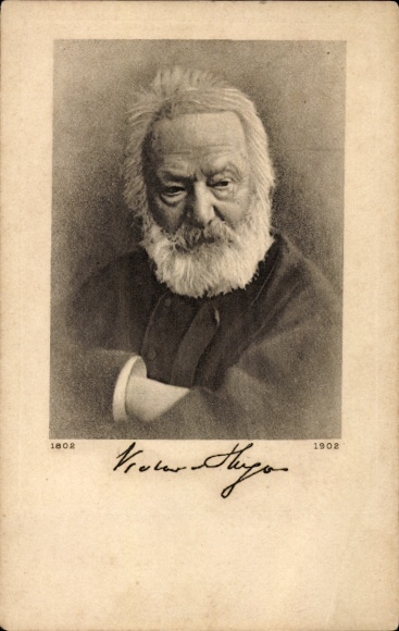 Postcard Victor Hugo, writer, politician
