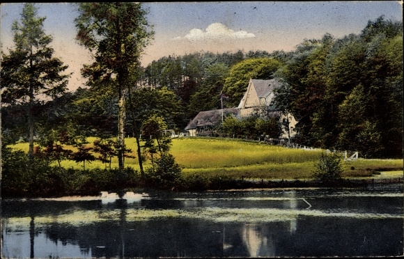 Postcard Oyle Marklohe in Lower Saxony, Oyler Berg, pension and forestry