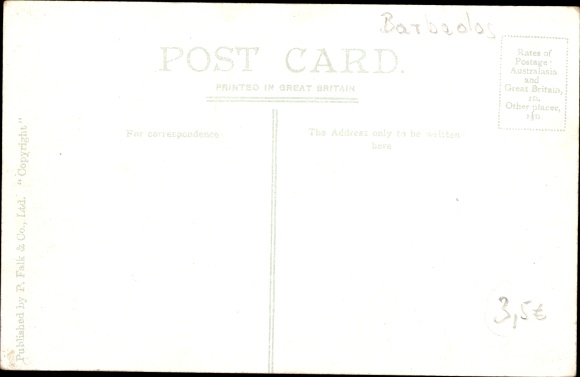 Postcard Bridgetown Barbados, Dorfpartie