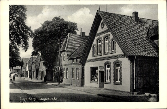 Postcard Steyerberg Lower Saxony, Langestraße