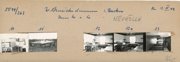 Contact print photos Berlin Neukölln Buckow, Wildmeisterdamm, Dunke & Co., 5 photos approx. 4x2 cm