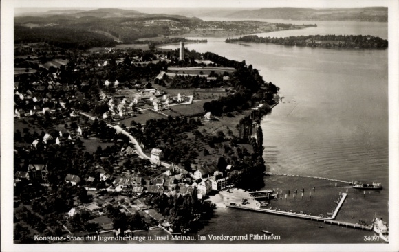 Ak Staad Konstanz am Bodensee, Luftaufnahme