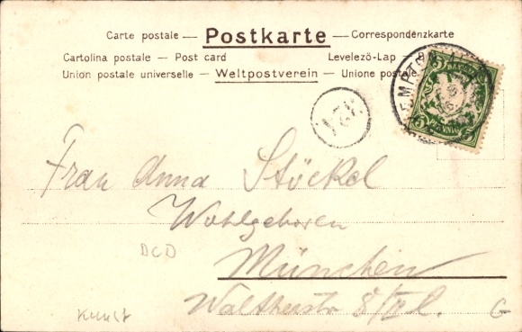 Artist Postcard Liebermann, Ernst, Before the Gate