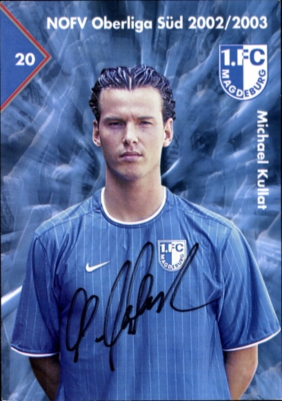 Autogrammkarte Fußballer Michael Kullat, 1. FC Magdeburg, Autogramm