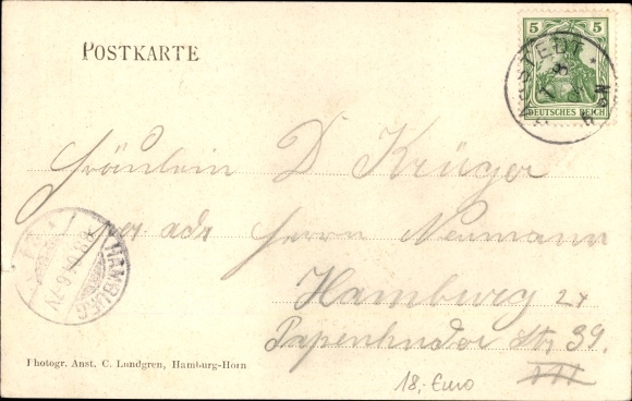 Postcard Garstedt Lüneburger Heide Lower Saxony, Inn zur Ohe, between Schnelsen and Ochsenzoll