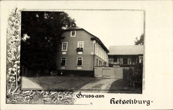 Photo Postcard Hetschburg in Thuringia, half-timbered house