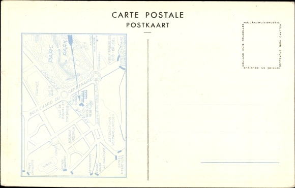 Postcard Brussels, World Exhibition 1935, Nederlandsche Kaas en Boter Fromage and Beurre de Hollande