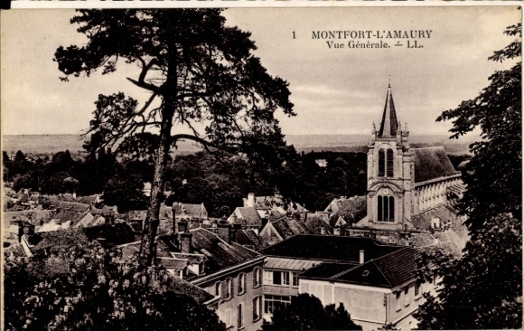 Picture Montfort l'Amaury Yvelines, general view, church