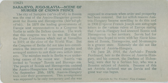 Stereo Photo Sarajevo Bosnia Herzegovina, Scene of Murder of Crown Prince
