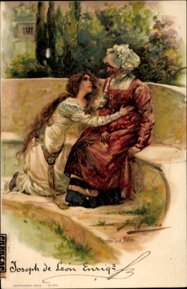 Künstler Litho Bacon, John, H., Szene aus Romeo und Julia, William Shakespeare