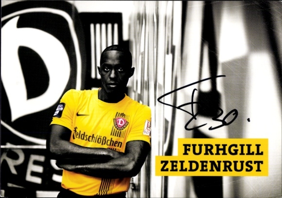 Autogrammkarte Fußballer Furhgill Zeldenrust, SG Dynamo Dresden, Autogramm
