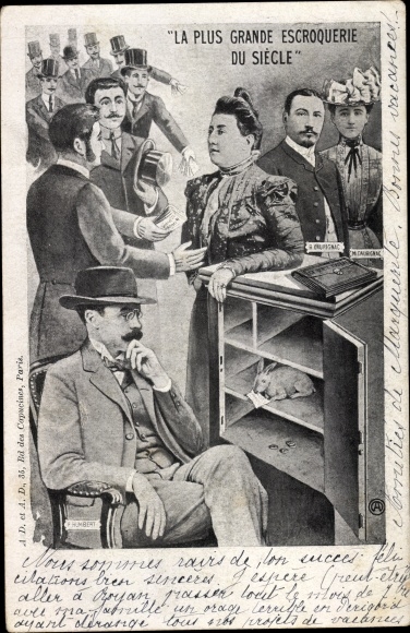 Postcard The Biggest Fraud of the Century, Hochstaplerin Therese Humbert, Humbert Crawford Affair