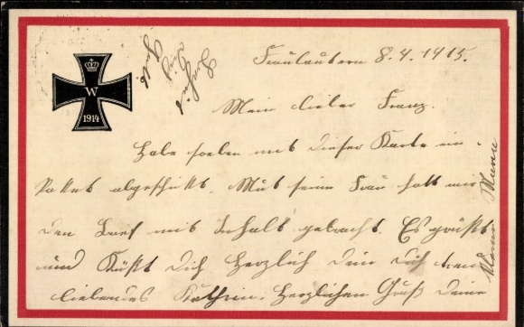 Postcard Empire, Propaganda, Iron Cross
